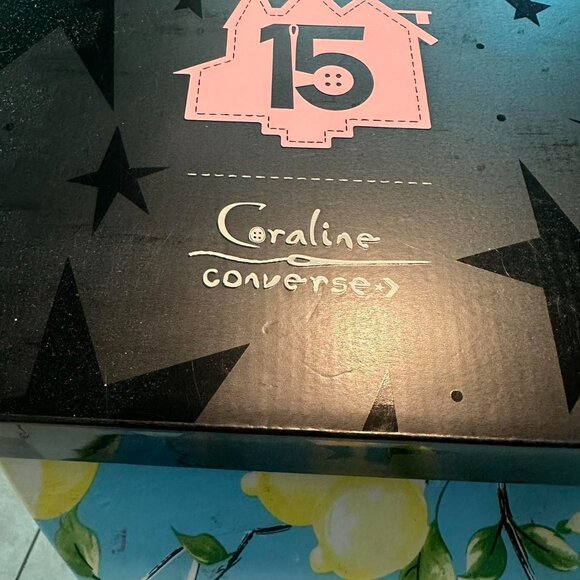 Laika Coraline converse shoes box womens 8 mens 6 rare limited - Picture 4 of 8